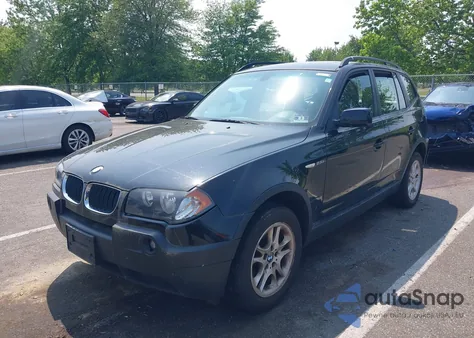 2004 BMW X3 2.5I z USA, uszkodzony, nr VIN WBXPA73414WB21163